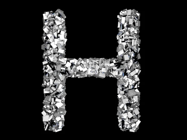 Carta Cristal - H —  Fotos de Stock